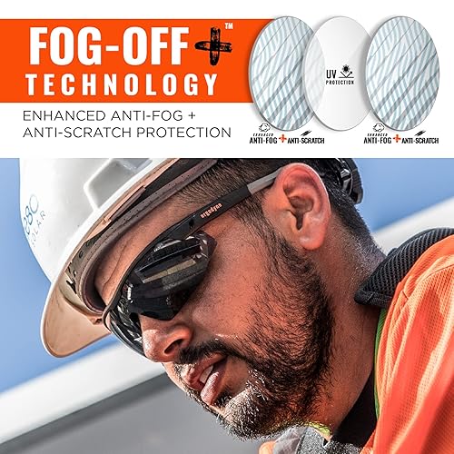 Miniatura 3 de Ergodyne Skullerz SKOLL - Gafas de seguridad antiarañazos, antivaho y ANSI z87.1
