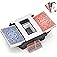Automatic Card Shuffler for 1-2 Decks, Electric Playing Card Shuffler Machine, One Press Shuffling, Low Noise, Rechargeable &