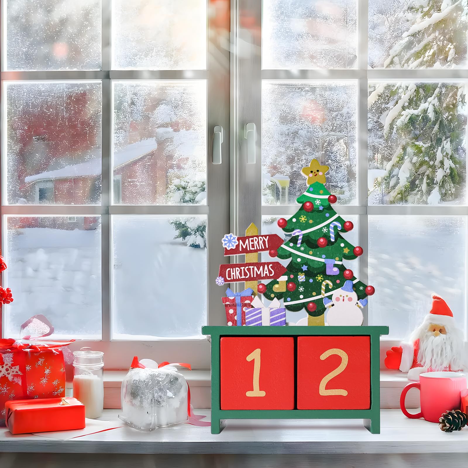 Adventskalender Weihnachten Holz 1