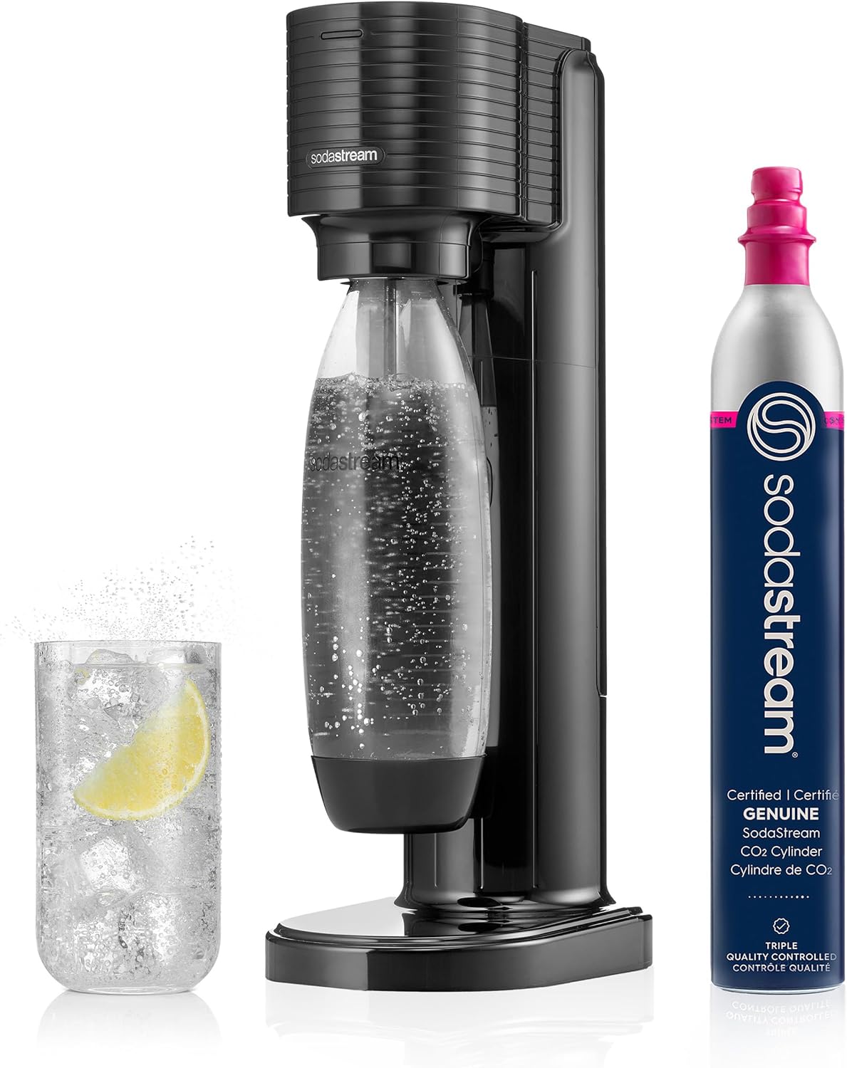 soda stream GAIA。 Amazon.com: SodaStream Gaia Sparkling Water Maker, Black