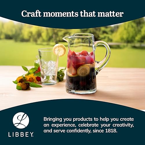 Miniatura 6 de Libbey Cantina - Jarra de cristal en caja de regalo, 79.3 oz, transparente