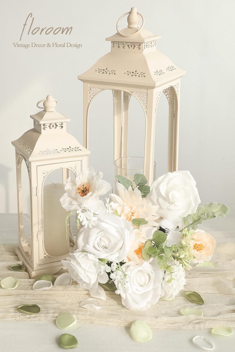 Floroom 300pcs Rose Petals Sage Green Elf Green Faux Silk Flower Petals for Wedding Flower Girl Basket Aisle Scatter Dinner Table Centerpieces Party Confetti Bridal Shower Romantic Night Decoration - Image 4