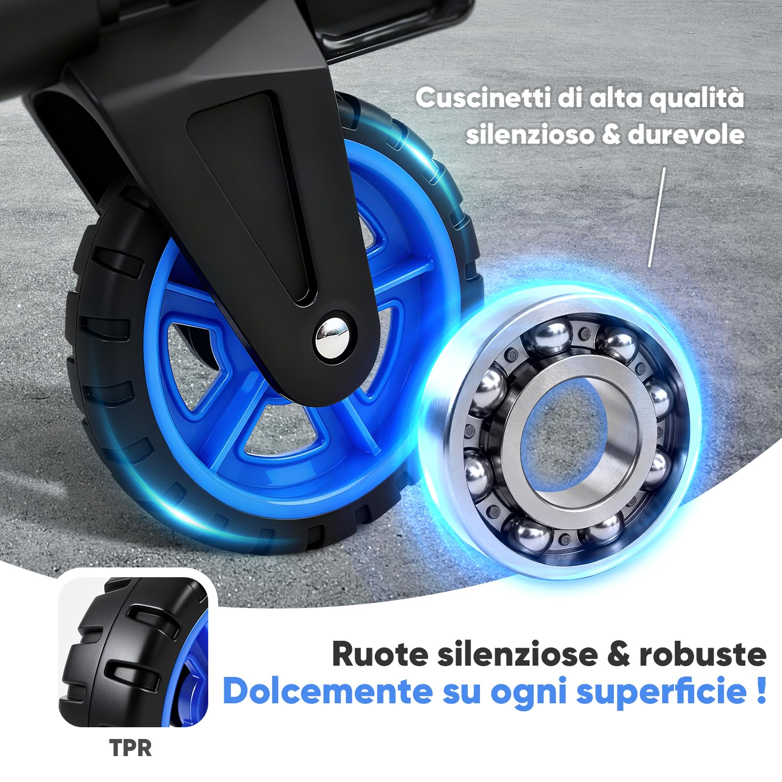 Sekey Carrello pieghevole e leggero per il trasporto, solo 3,5 kg, portata 80 kg, altezza regolabile in 3 livelli e pieghevole in pochi secondi, in alluminio con ruote in TPR e manico ergonomico