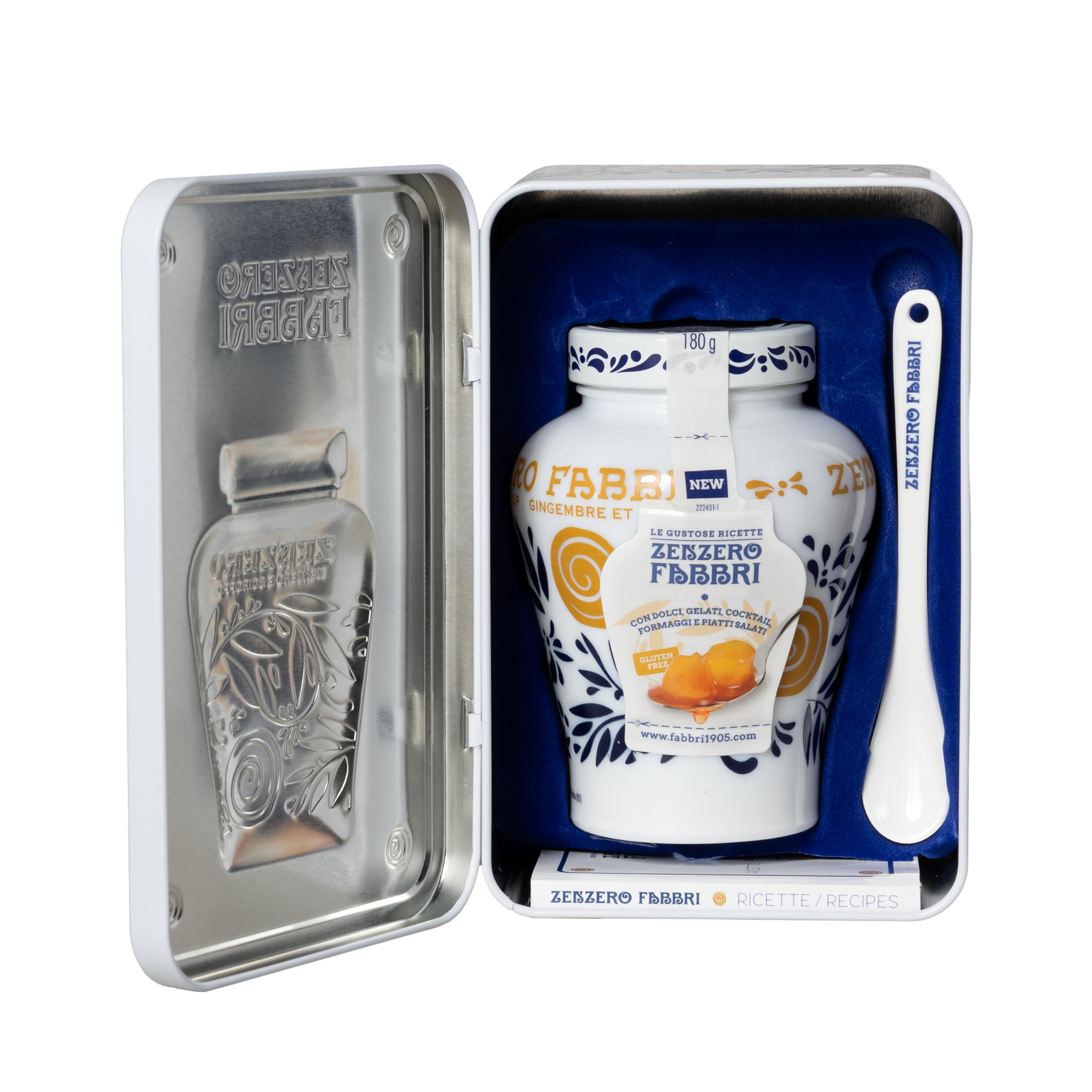 Latta Regalo Zenzero Fabbri 600g con cucchiaino e ricettario