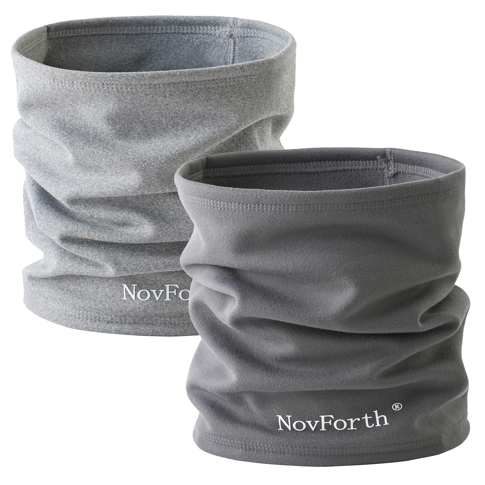 NovForth 2Pack Winter Neck Warmer Men Ski Neck Gaiter Face Scarf Women Scarf for Men Gaiter Mask Thick