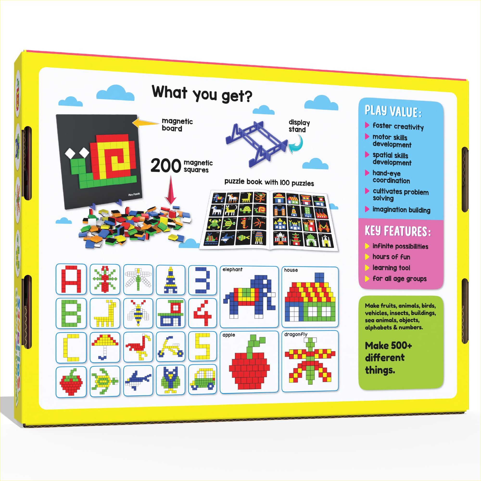 Play Panda Magnetic Puzzle Board - Educational Toy for Kids -6