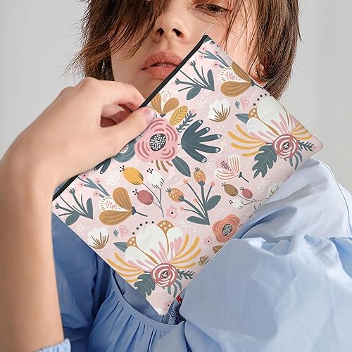 Miniatura 5 de Bolsa de cosméticos de copo de nieve de Navidad, bolsa de maquillaje pequeña personalizada para mujeres, bolsa con cremallera, bolsa organizadora,