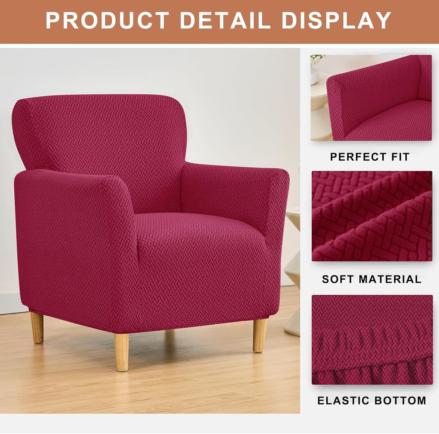 HOUSSE DE CHAISE Usse De Fauteuil Cabriolet Extensible En Velours