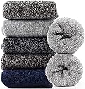 Jeasona Wool Hiking Socks for Women Warm Winter Thermal Thick Socks for Cold Weather Cozy Gifts for Women Mom 5 Pairs