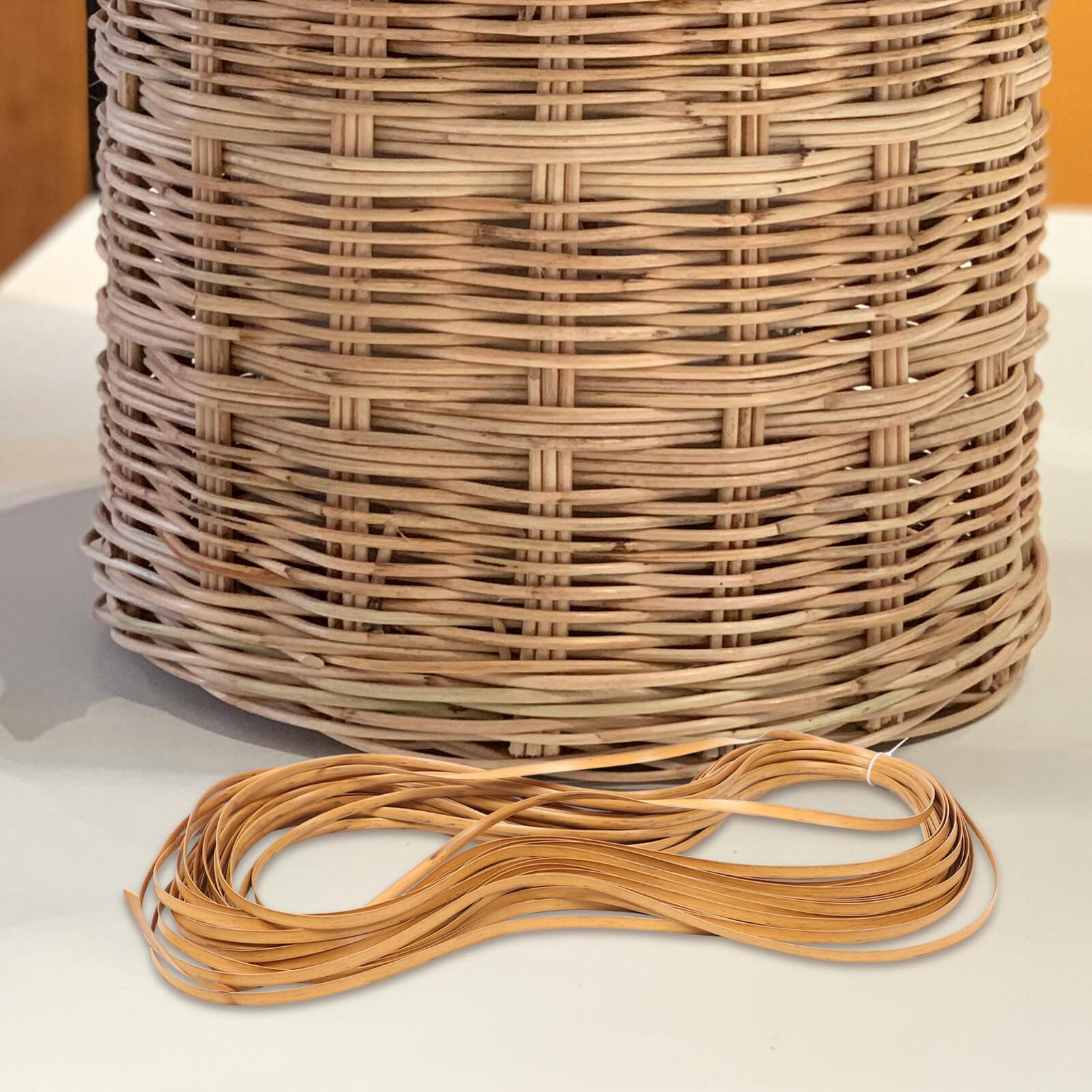 Rattan Sintetico Per Tessitura - 500g, Filo Piatto 8mm X 65m, Per Riparazione Mobili Fai-da-te - Foto 7