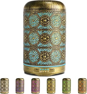 SALKING Aroma Diffuser, 260ml Metall Aromatherapie Diffusor 7 LED Licht