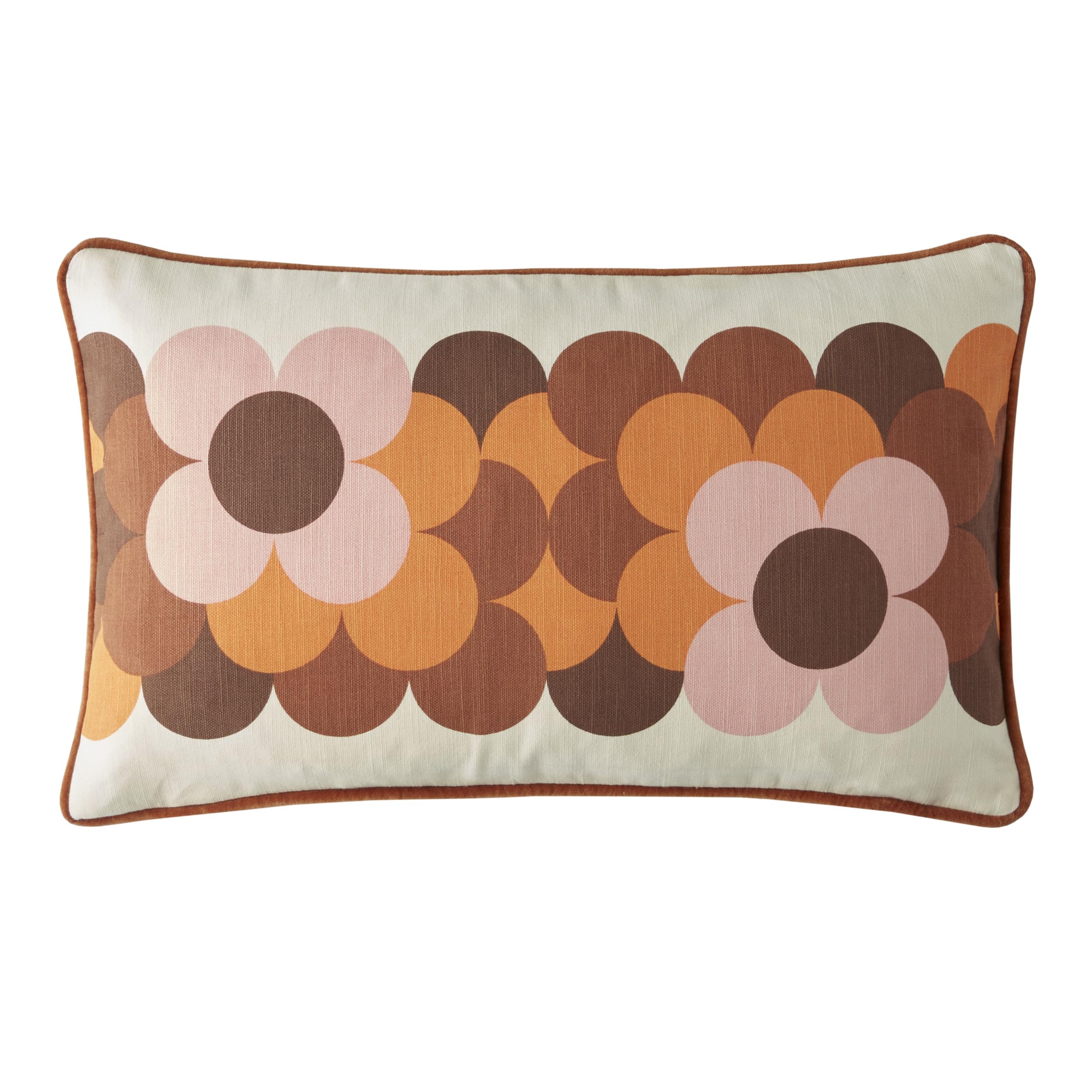 Coussin en coton Orla Kiely avec motif fleurs rétro de qualité