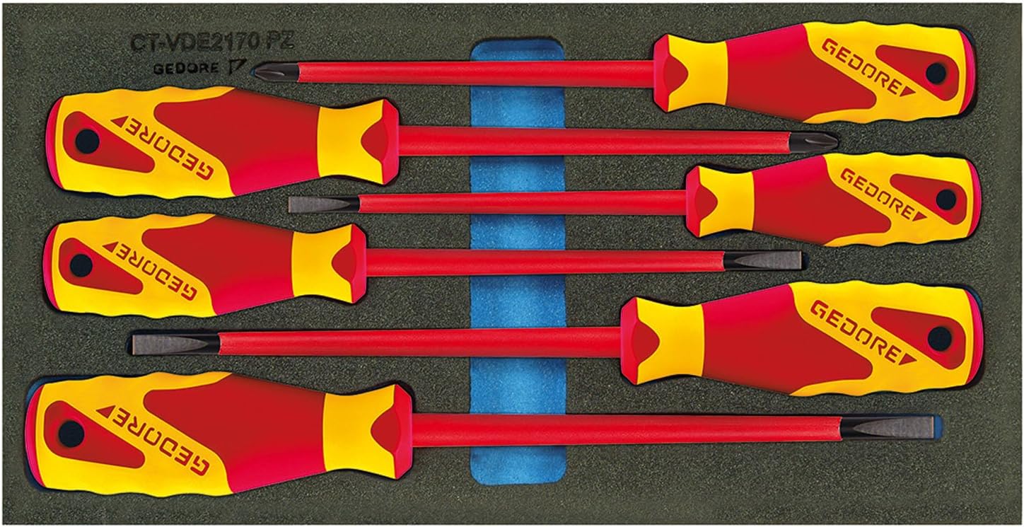 Gedore 1500 CT1VDE 2170 PZ VDE Screwdriver set in 1/3 CheckToolModule