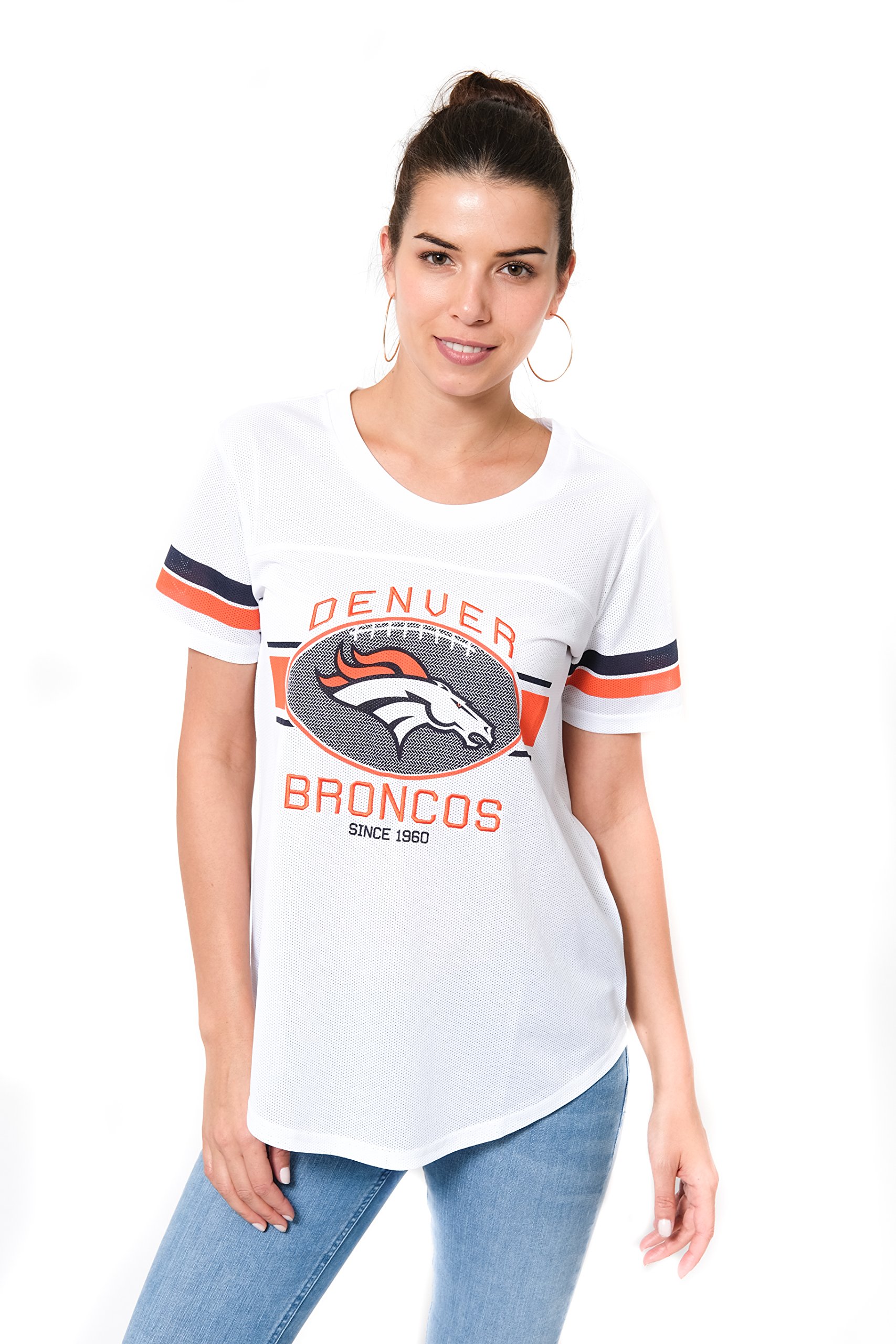 Ultra GameNFL Women's Soft Mesh Jersey Varsity Tee Shirt