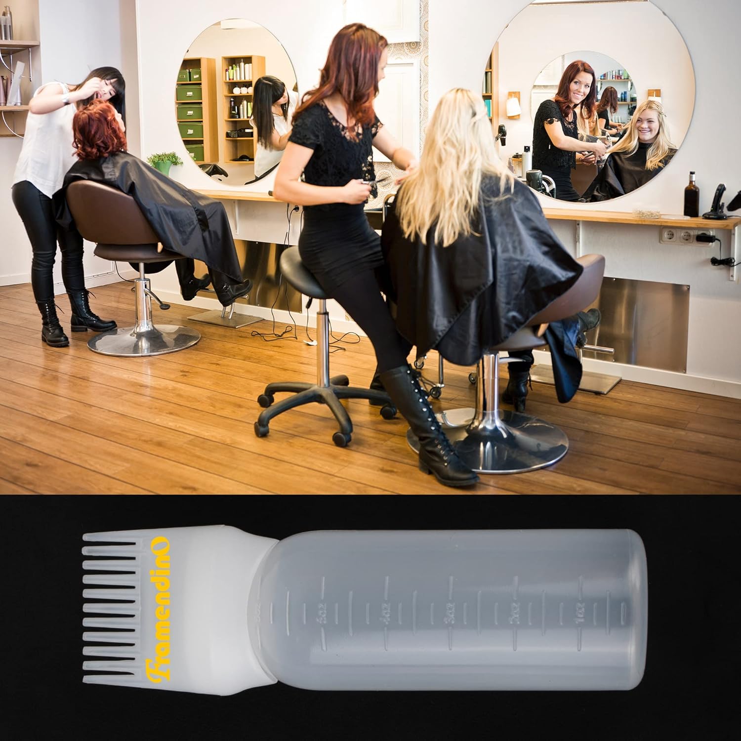 Buy Framendino, 3 Pack Applicator Bottle Hair Dye Bottle Root