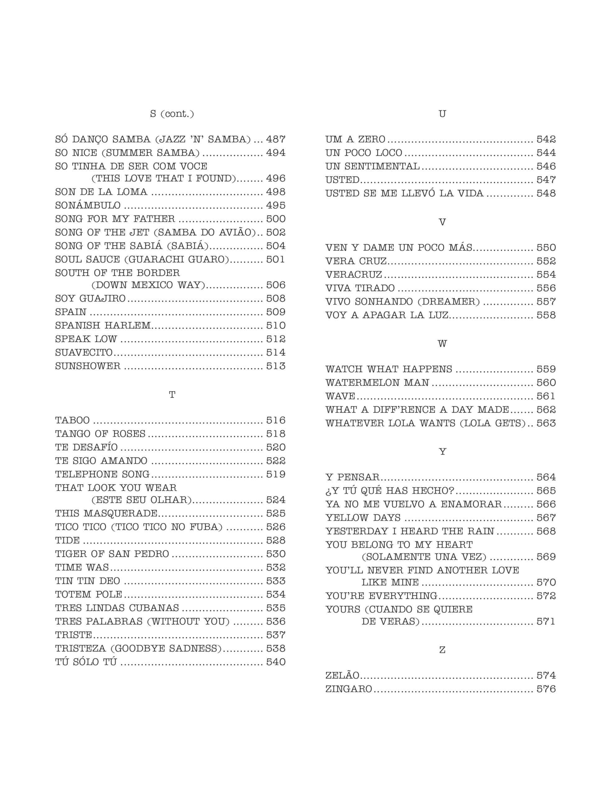 The Real Latin Book: C Instruments