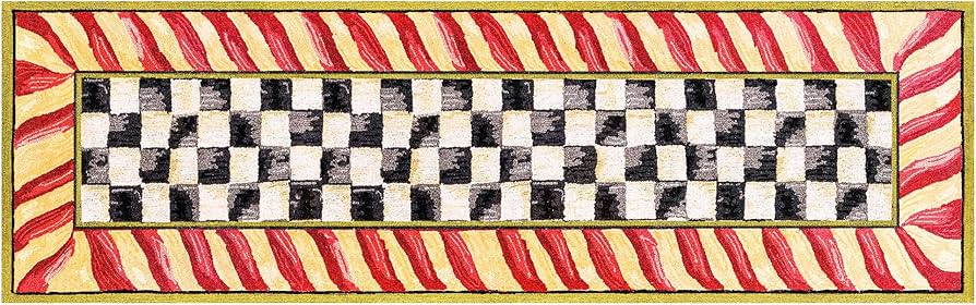 【新品・タグ付き】MACKENZiE-CHiLDS  CHECKラグ 新品・タグ付き】MACKENZiE-CHiLDS CHECKラグ 新品・タグ付き