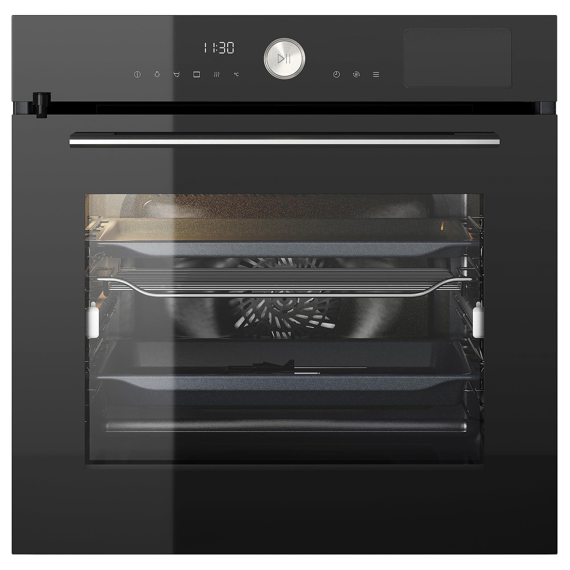 Forno ad aria forzata MÅGEBO con vapore combinato, 500 nero