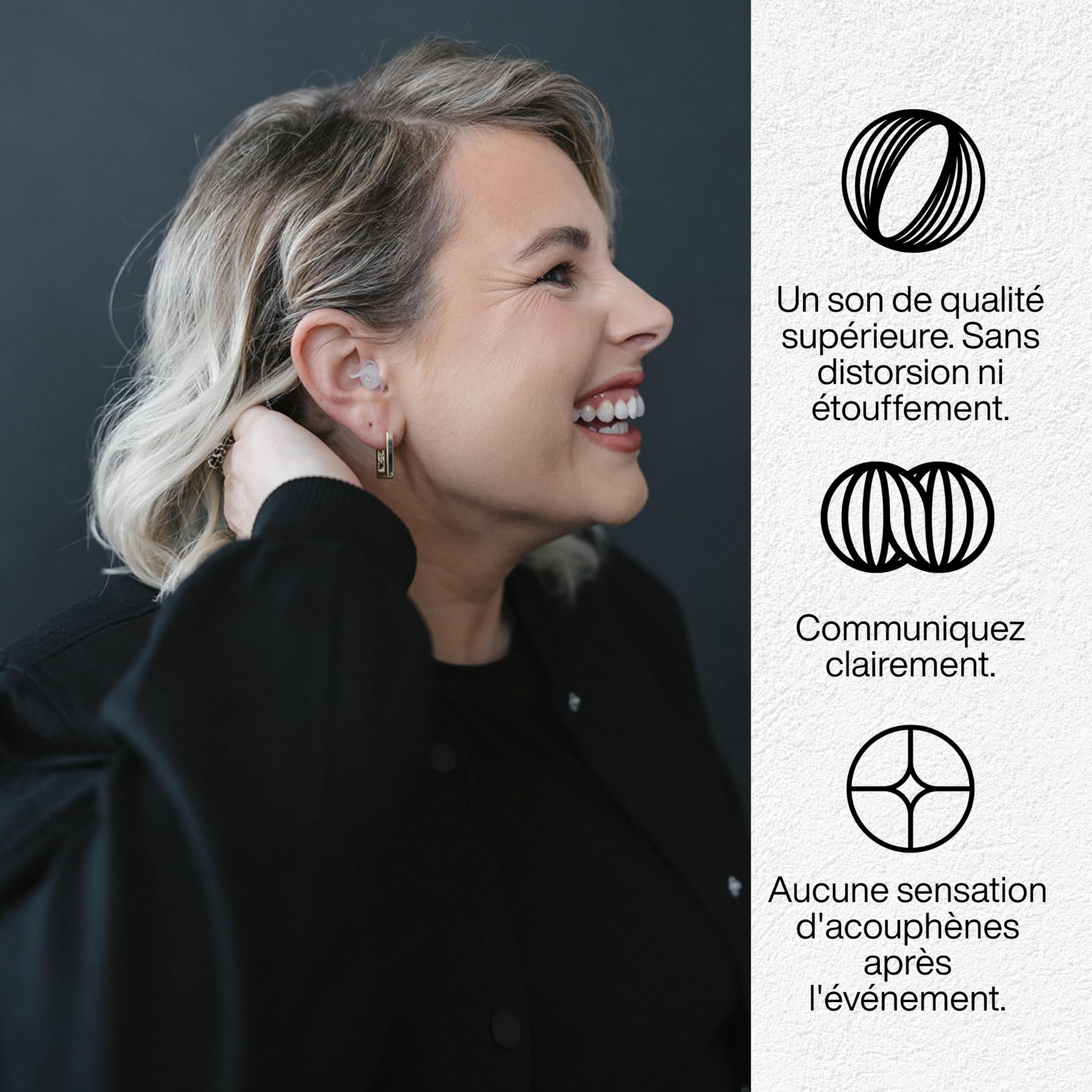 EarPeace Music PRO Protection Auditive Musicien - Bouchons d'Oreille Anti Bruit Haute Protection 20dB
