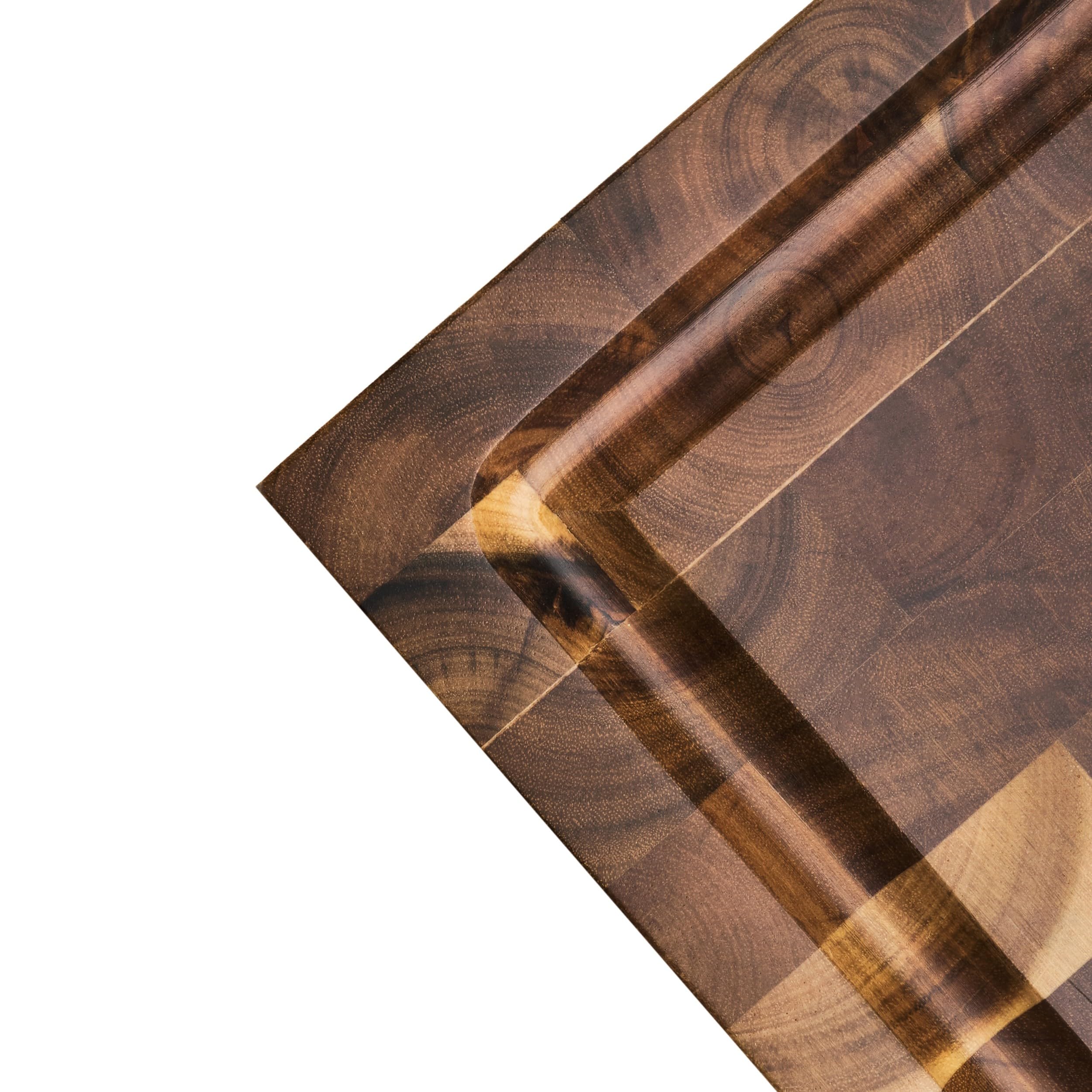 DRAKENSBERG grosses Schneidebrett 'Cooper' aus Stirnholz, Akazie, FSC, massiv, 45cm - DR00015