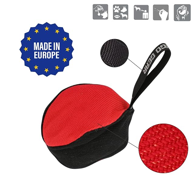 Foto 4 de 8 de Dingo Gear - Pelota para Perros (Ø 16 cm, Entrenamiento de mordedura, IGP, Color Rojo