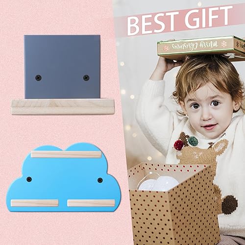 Miniatura 7 de Estante flotante magnético para Toniebox MP3 reproductor de audio, juego de estantes de pared de madera para Toniebox, estación de carga y figuras