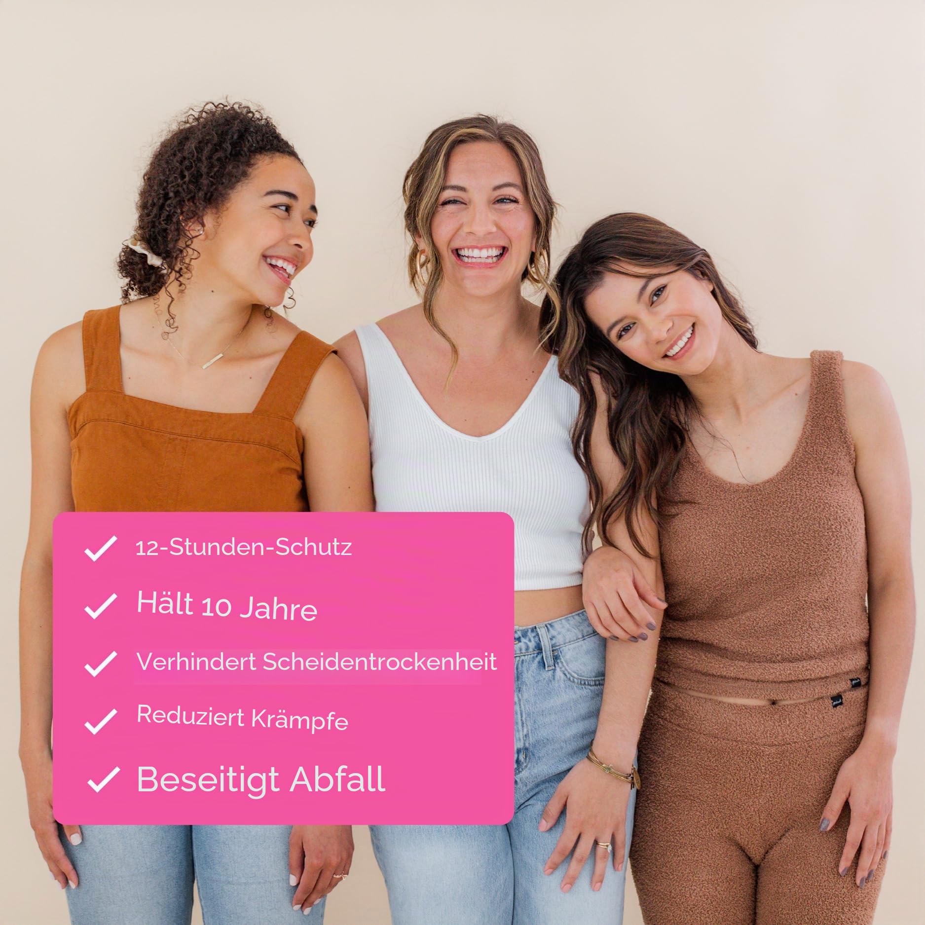 Menstruationstassen mit Sterilisator – Platz 1 der bequemsten, weichen, wiederverwendbaren Periodentassen – Tötet 99,9% der Keime mit Dampfreiniger – Reinigt in 3 Min – Kompaktes Desinfektions-Set