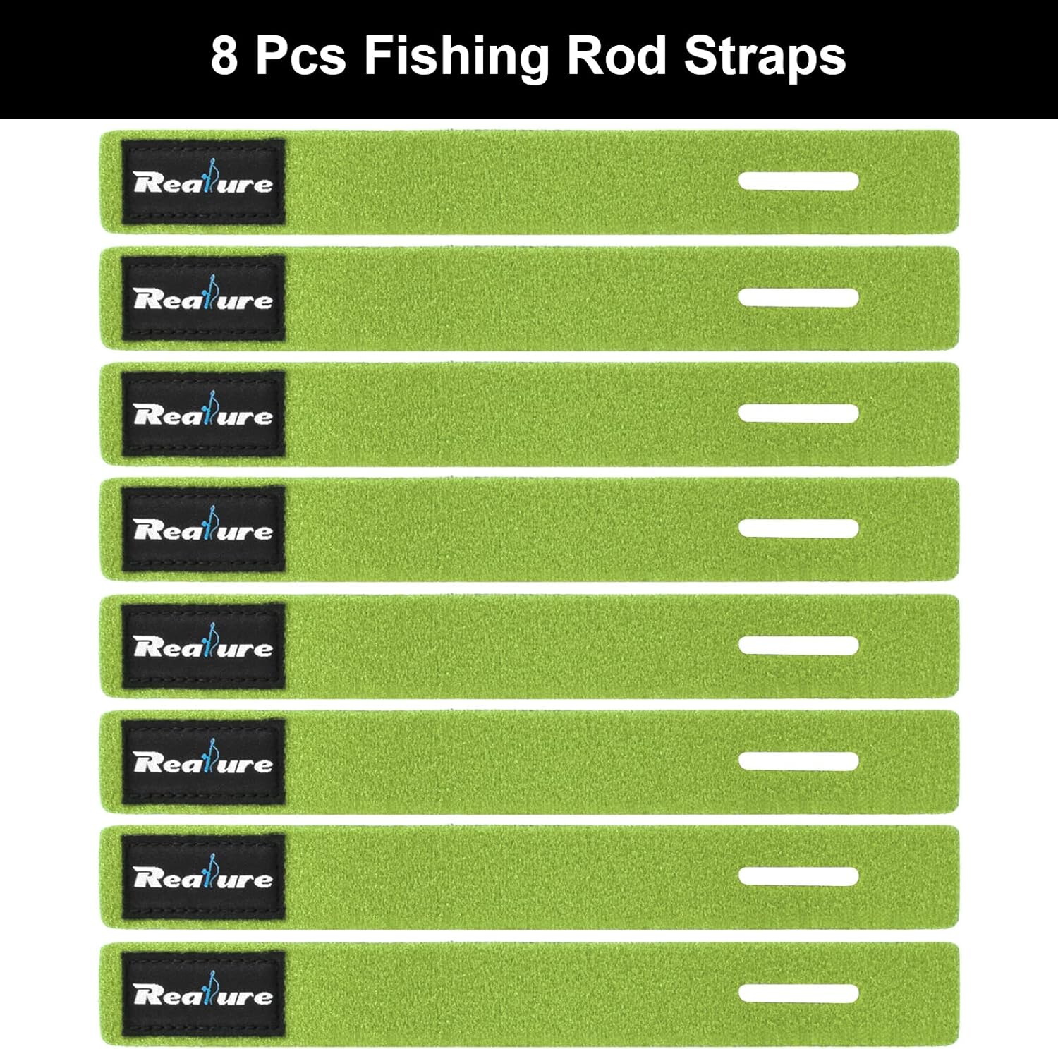 Realure 8 Pcs Fishing Rod Straps Adjustable Neoprene Ties Straps Elastic Fishing Rod Belt Ties for Fixed Fishing Rods Gear Strap Spinning Rod Sea Rod Feeder Rod Carp Rod Wrap Protectors 3 81JTXGYyK3L. AC SL1500