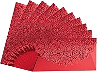 Vista 3 de 10 sobres rojos chinos de regalo de dinero de la suerte Hong Bao para ocasión de boda