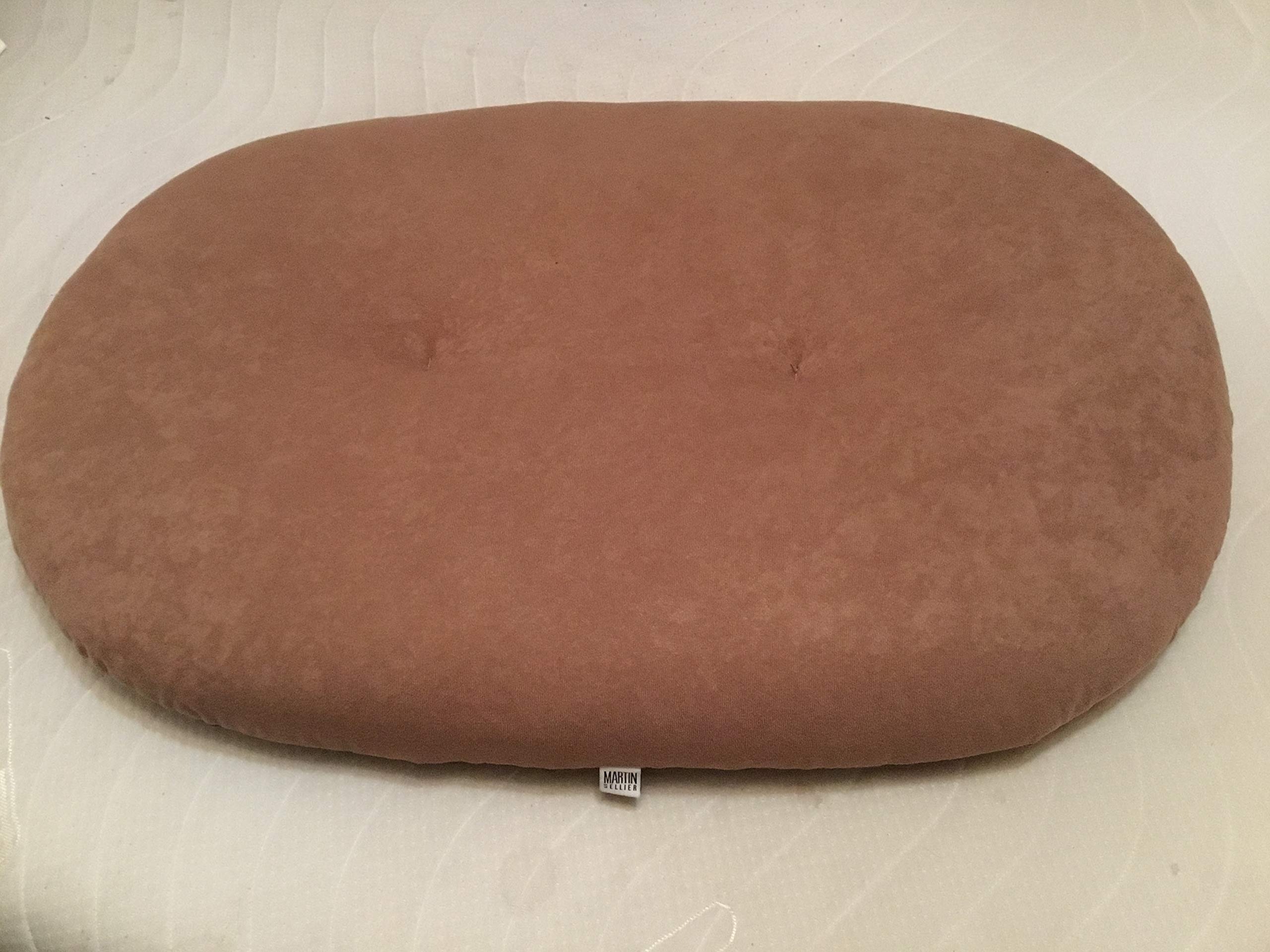 Coussin ouatine marron pour chien 87 cm - Couchage premium haute densité