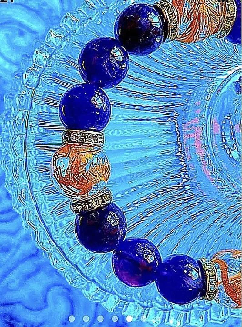 Amazon.co.jp: 金運爆上げ 金運最強 1.5cm四神水晶＋黒曜石＋青