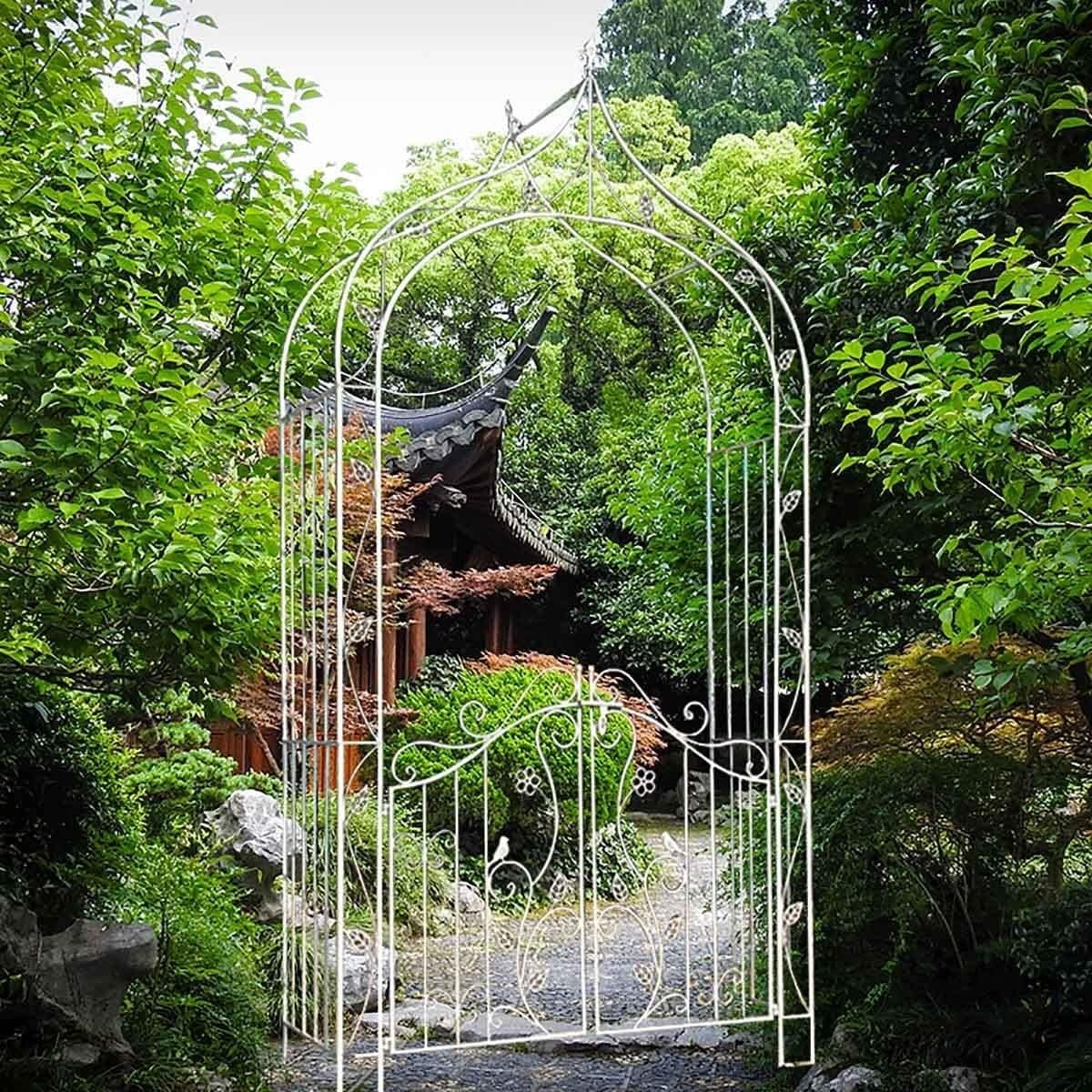 Treillis de Jardin en métal, Arc extérieur for Plantes grimpantes, utilisé for Les vignes de Roses grimpantes, Jardin extérieur