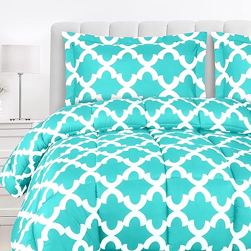 Utopia Bedding - Juego de edredón Queen (ciruela) con 2 fundas de almohada - Juegos de edredón de cama - Edredón de plumón alternativo - Suave y