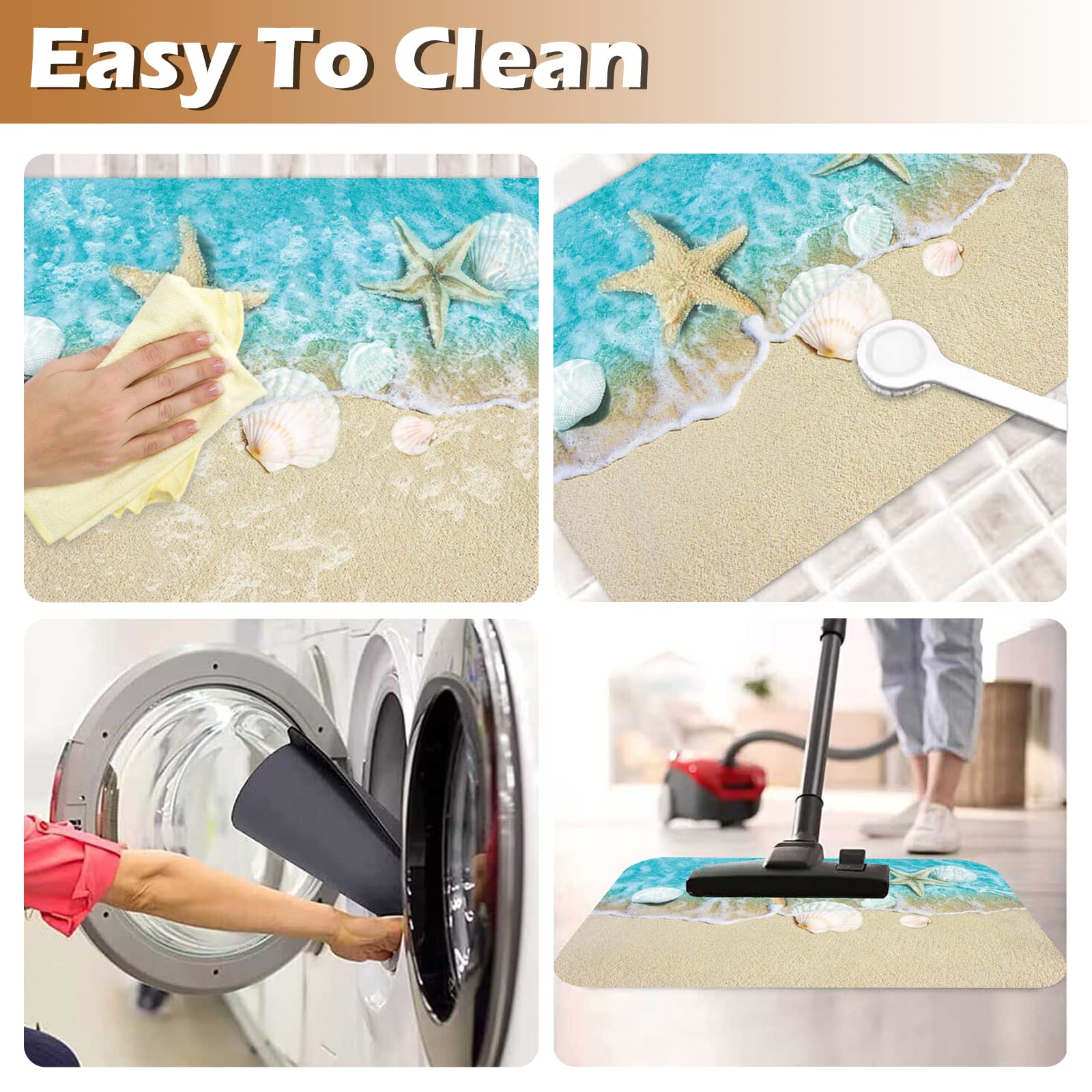 TESIQIMT Alfombra De Baño Absorbe Agua, Alfombra De Baño Con