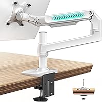 Vista 17 de Soporte de escritorio para tres monitores, soporta pantallas de hasta 40 pulgadas y 25 libras, soporte de escritorio totalmente ajustable para 3