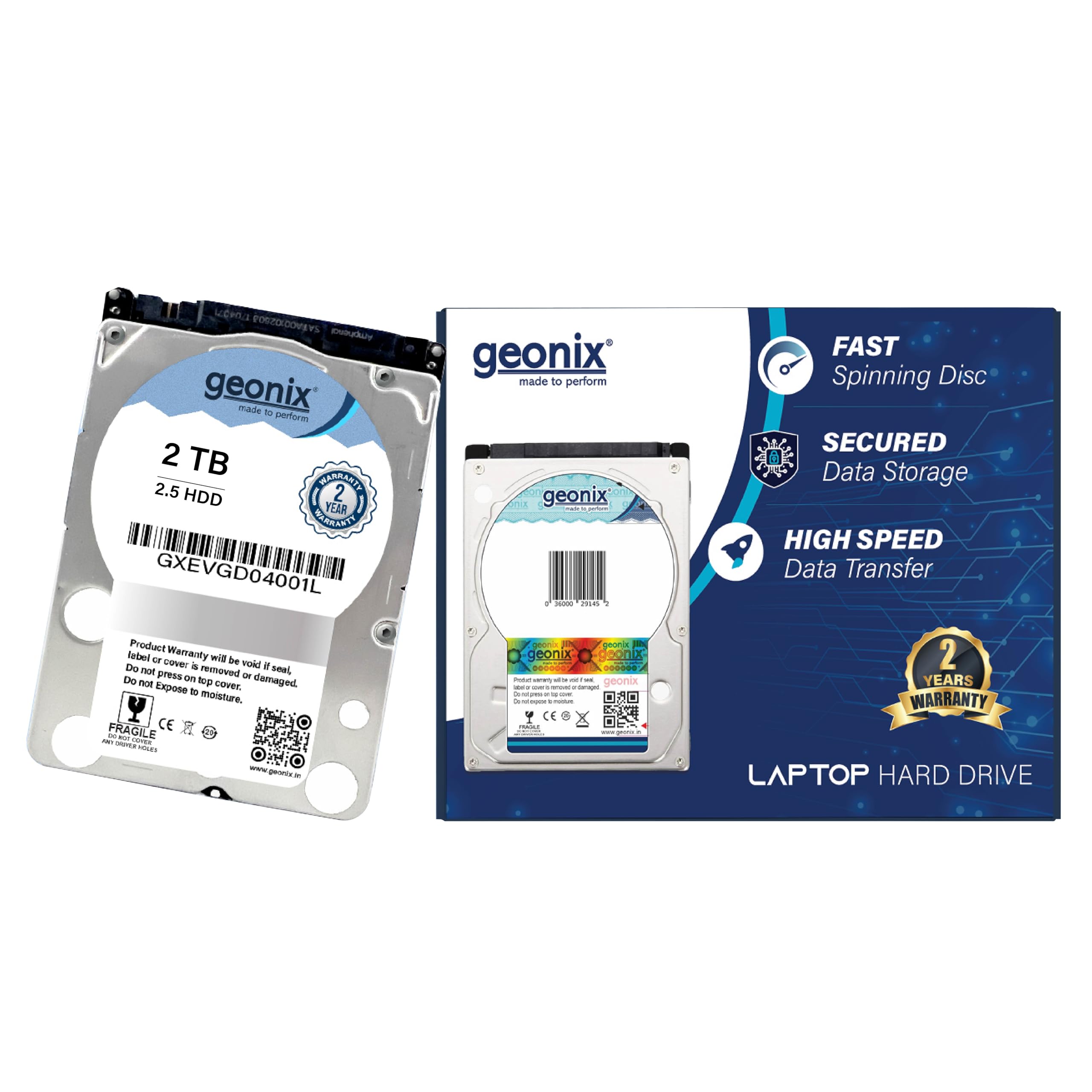 Amazon.in: Buy GEONIX 2TB Laptop Hard Drive, 2.5 Inch HDD SATA 6