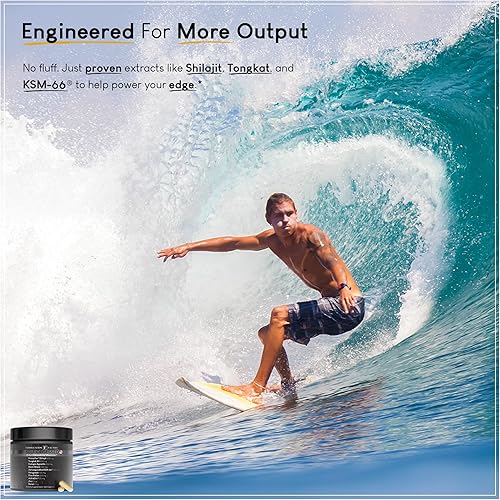 Miniatura 6 de Formulation Factory Self Obsessed MAXXED Suplemento de Vitalidad Masculina 10 en 1 con Shilajit, Tongkat Ali, Ashwagandha, Maca, Fadogia, Fenogreco,