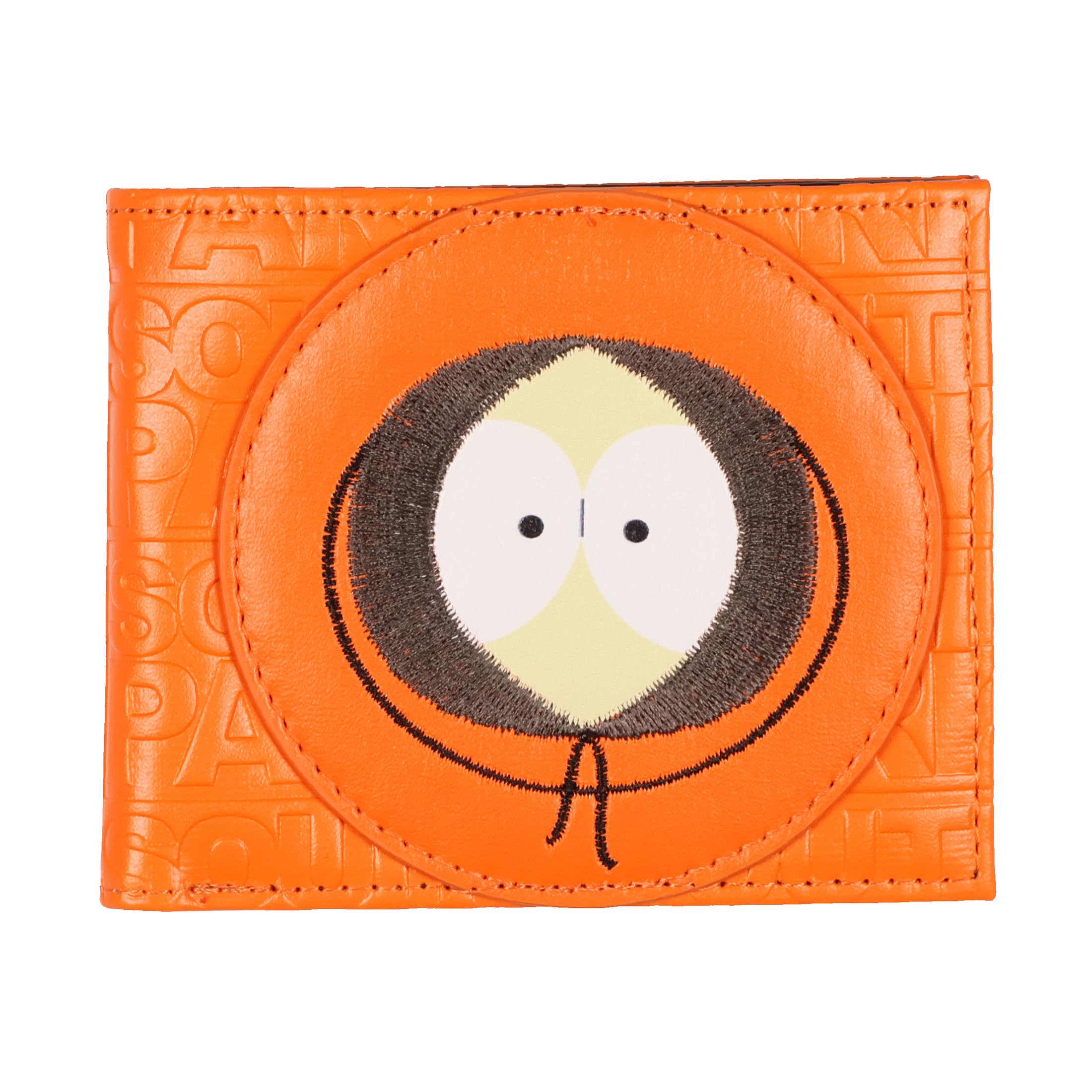 INTIMO South Park Bi-Fold Wallet Allover Embossed Embroidered Kenny Face Design Billfold