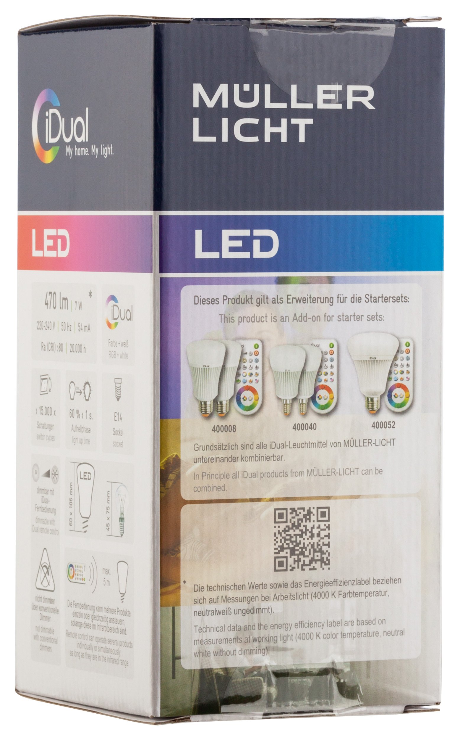 Müller-Licht 10 X LED Leuchtmittel Birnenform A60 7W = 40W