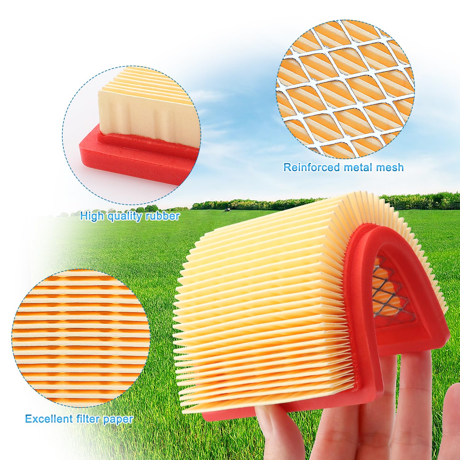 VooGenzek Lawn Mower Air Filter 951-10298, 951-10298 Air Filter, 14 083 15-S Air Filter Replacement - Image 3