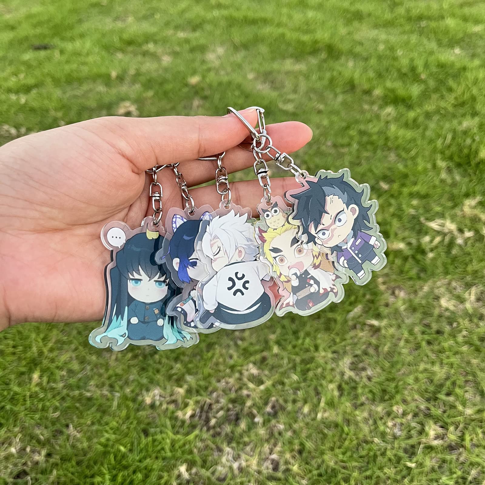 Snapklik.com : 5pcs Anime Character Figure Keychain Pendant Keychain ...