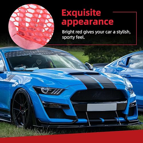 Miniatura 30 de AggAuto 47x16 pulgadas Coche Pickup Truck Grill Mesh Spoiler Bumper Vent Aleación de aluminio Rejilla Automotriz Insertar entrada de aire Racing