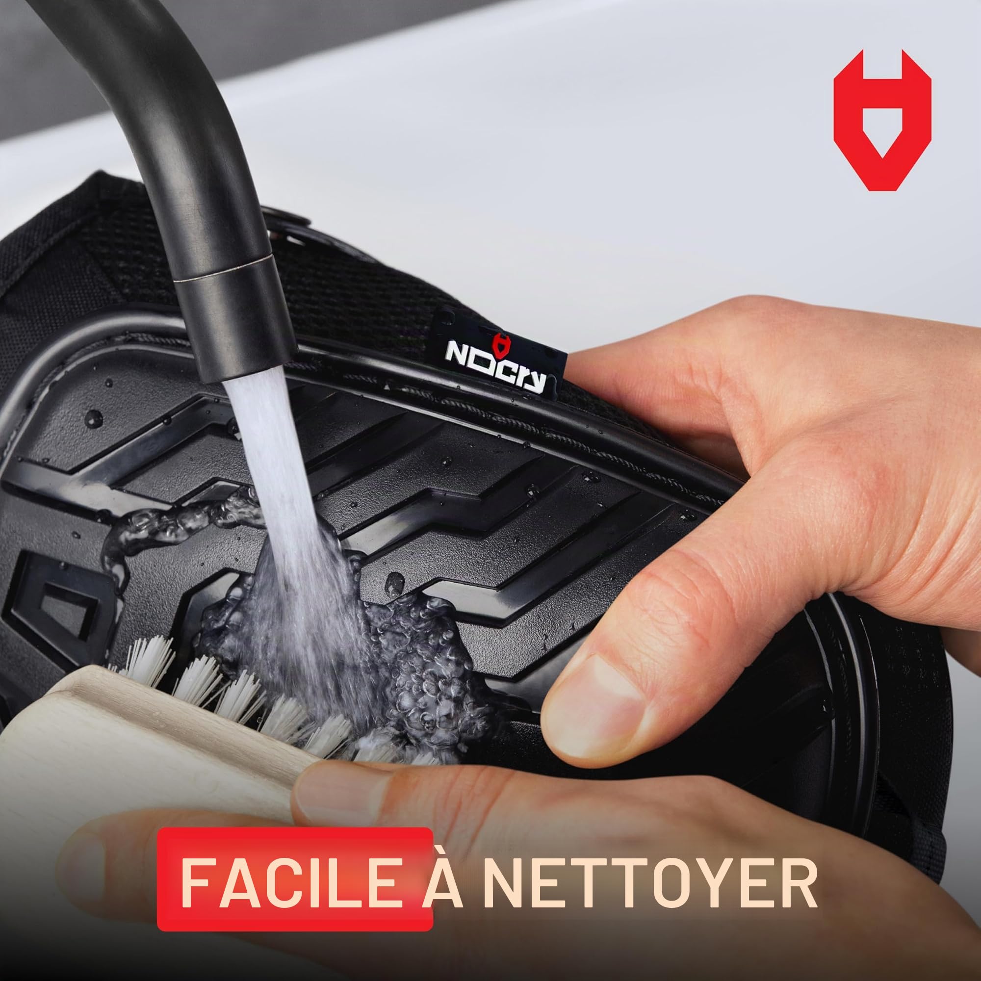 NoCry Genouillères professionnelles pour le travail, avec rembourrage en mousse robuste et coussin en gel confortable, double sangles solides et clips réglables faciles à fixer, pour hommes, femmes