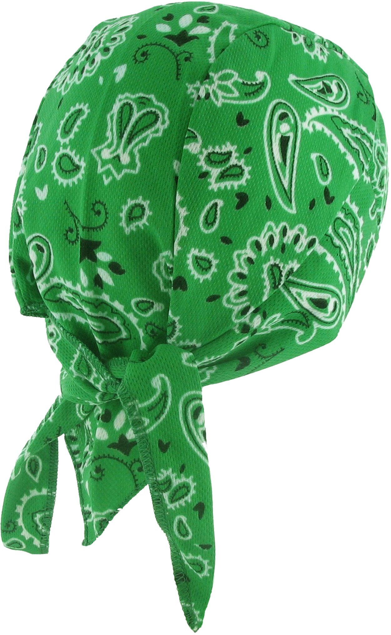 Buy Caps and Hats Green Bandana Dorag Headwrap Cap Paisley Motorcycle Helmet Liner Hat Irish St Patricks Day