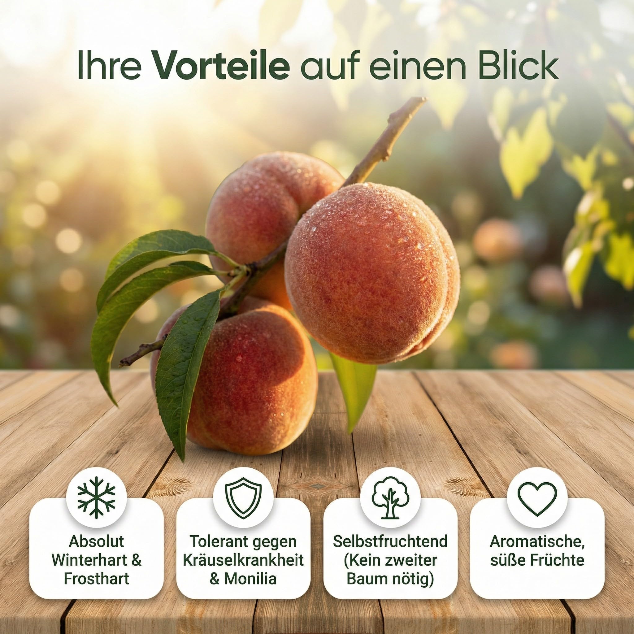 Pfirsich-Obstbaum 'Kernechter vom Vorgebirge' 80-120 cm