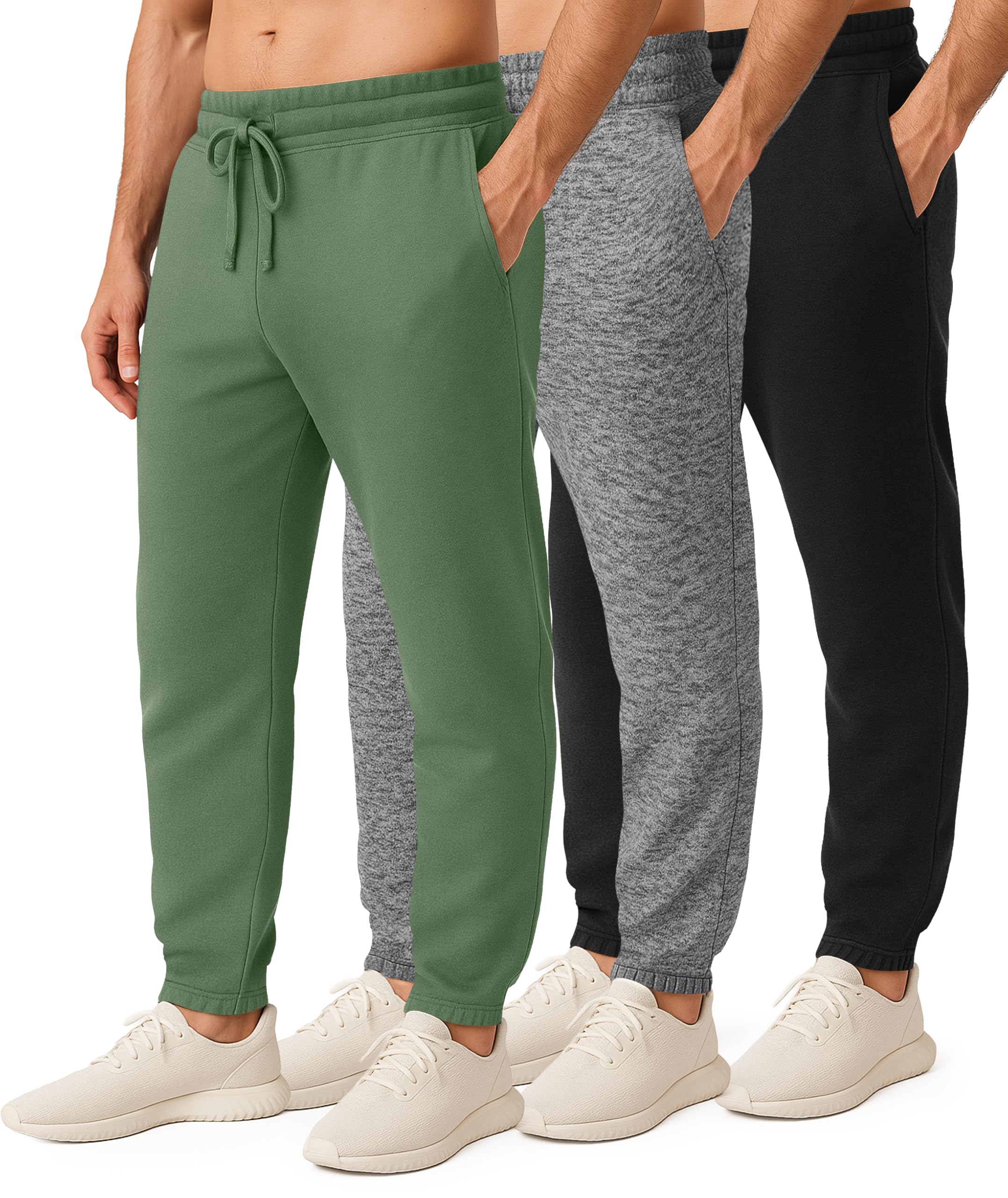 Real Essentials 3-Pack Cotton Fleece Jogger