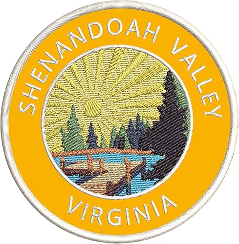 Lake Dock  Shenandoah Valley  Virginia 3.5 pulgadas bordado DIY hierro o coser parches decorativos vacaciones aventura tema novedad apliques