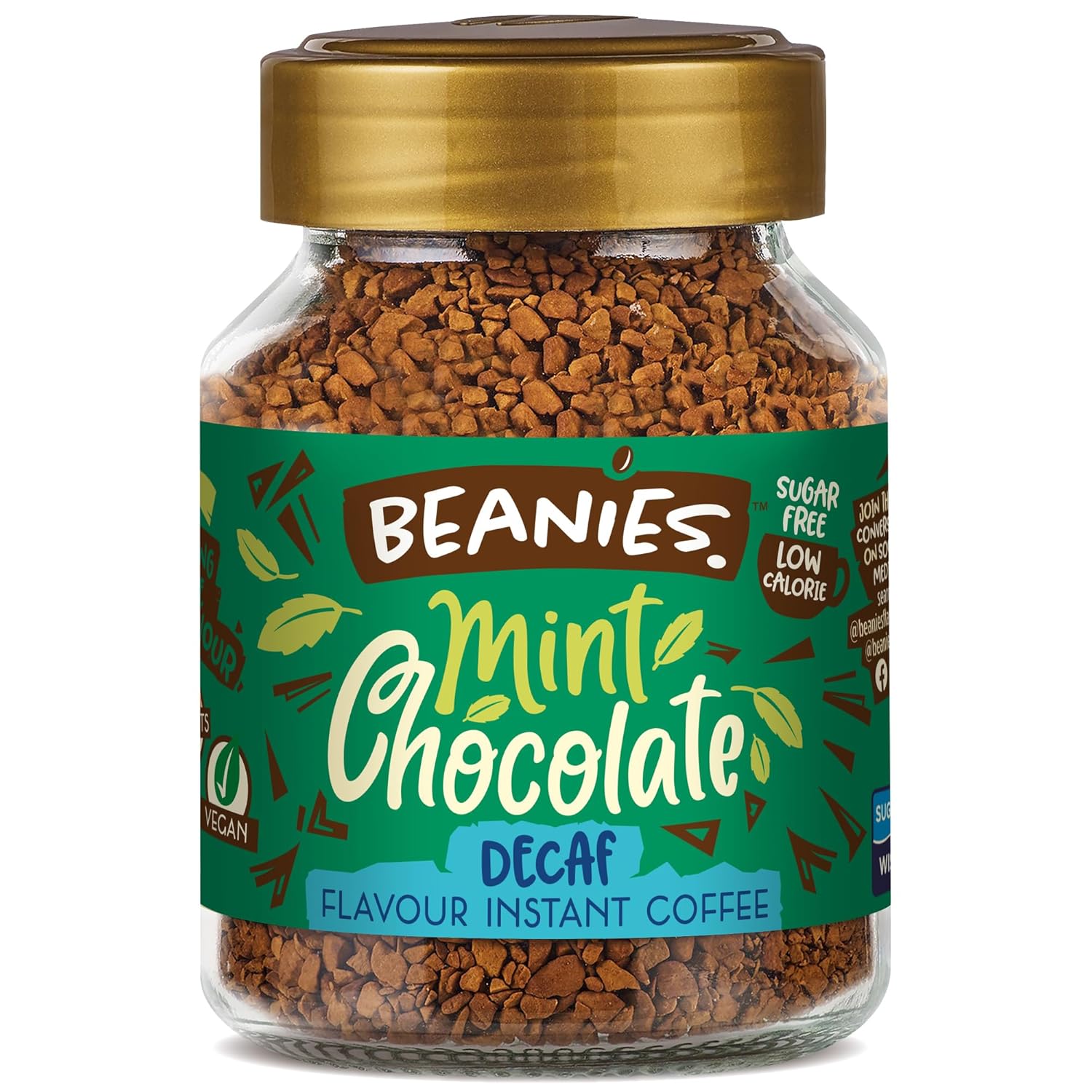 Beanies Flavour Decaf Instant Coffee Mint Chocolate