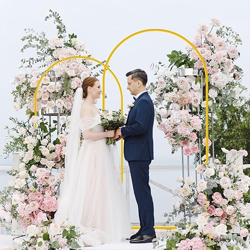 Miniatura 2 de Funda de elastano para arco de boda, cubierta de fondo de Chiara elástica negra, cubierta de fondo de arco de 5 pies por 2.1 pies, para decoración