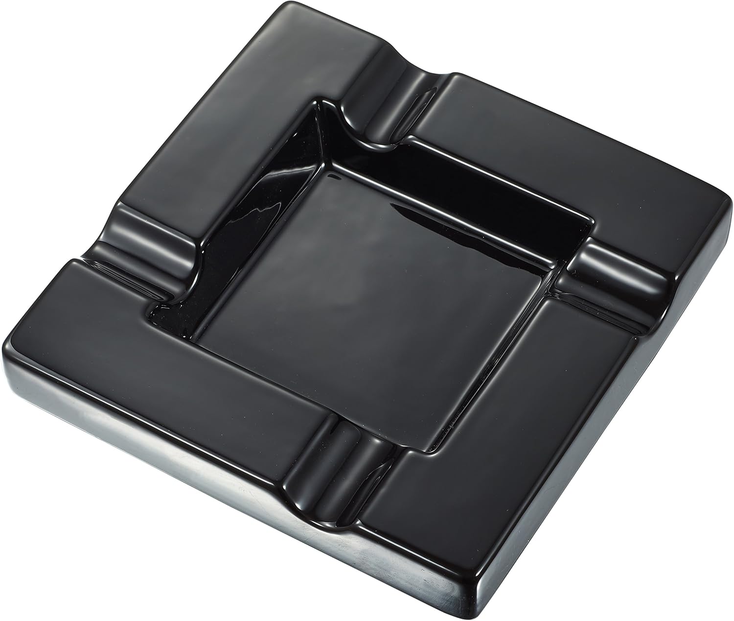 Visol Renner Black Ceramic Cigar Ashtray